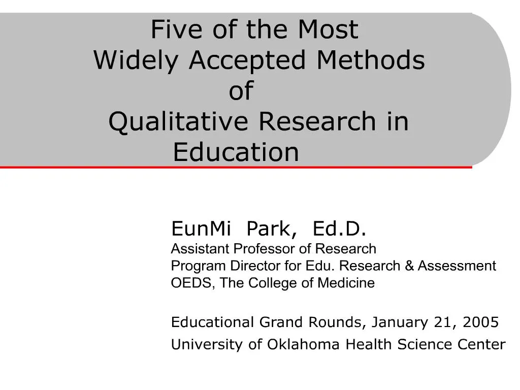 qualitative research methods for education