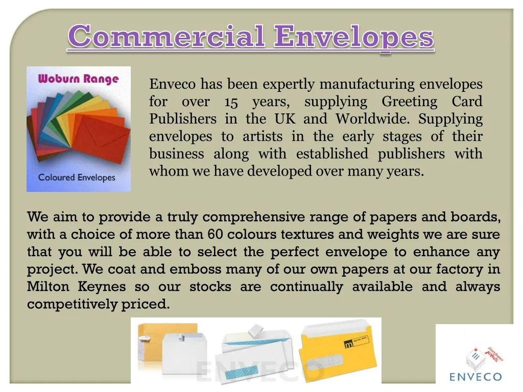 commercial envelopes n.
