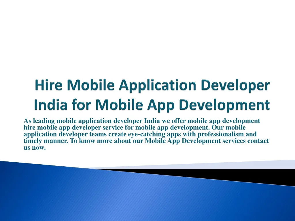 hire mobile application developer india for mobile app development n.