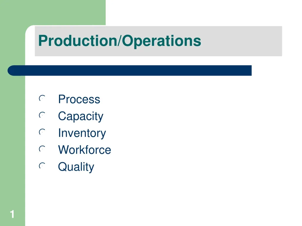 production operations n.