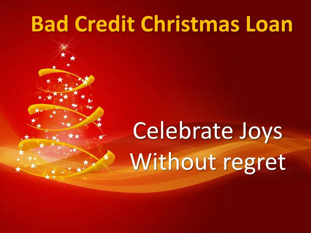 bad credit christmas loan n.