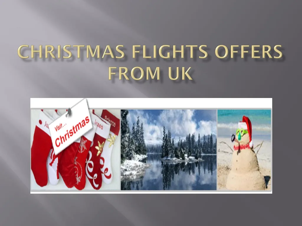 PPT Christmas cheap airfare PowerPoint Presentation, free download