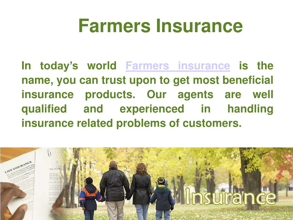 PPT Farmers Insurance PowerPoint Presentation, free download ID1388387