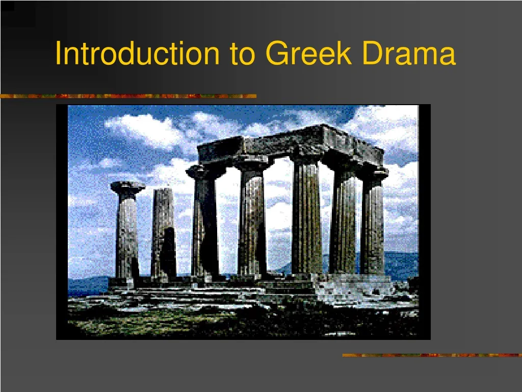 examples of greek drama