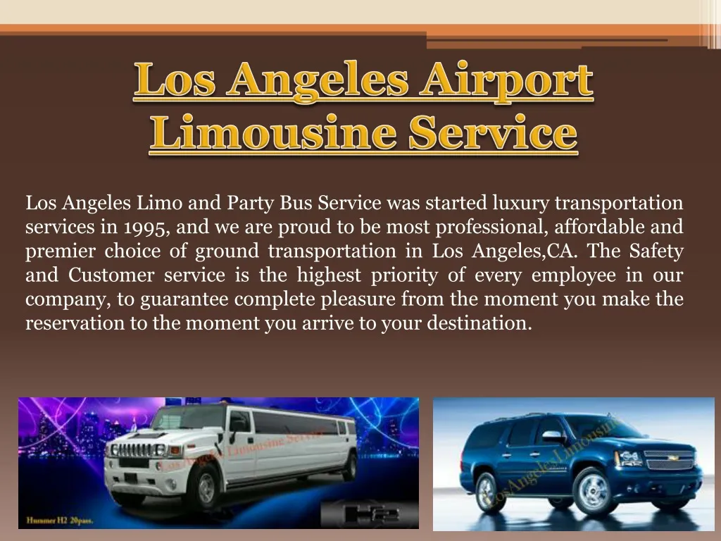 los angeles airport limousine service n.