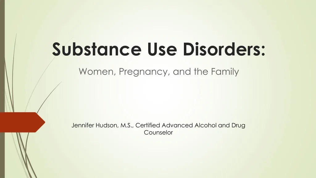 substance use disorders n.