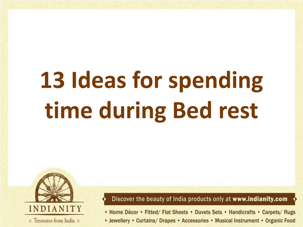 13 ideas for spending time during bed rest n.