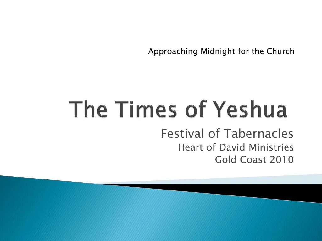 the times of yeshua n.