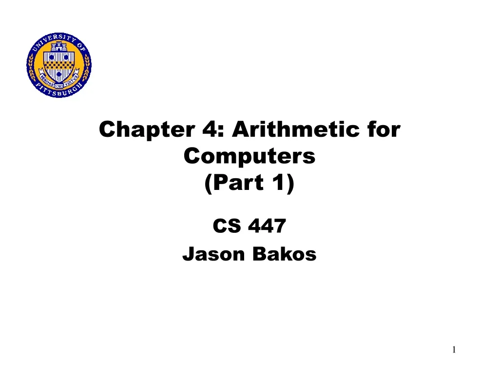 chapter 4 arithmetic for computers part 1 n.