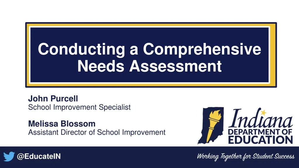 conducting a comprehensive needs assessment n.
