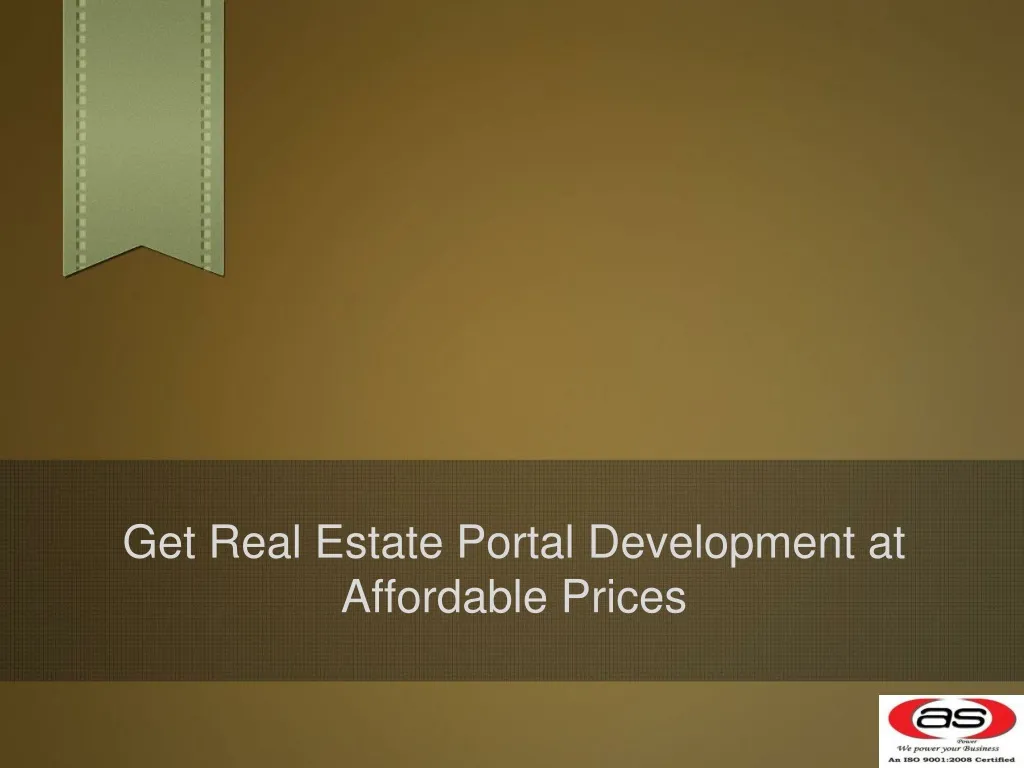 get real estate portal development at affordable prices n.