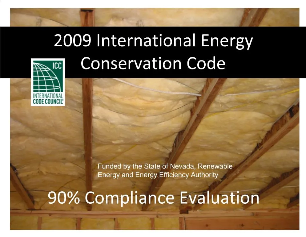 PPT - 2009 International Energy Conservation Code PowerPoint ...