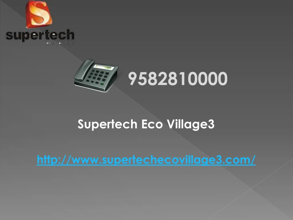 supertech eco village3 http n.