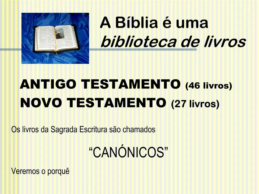 PPT - A B Blia Uma Biblioteca De Livros PowerPoint Presentation, Free ...