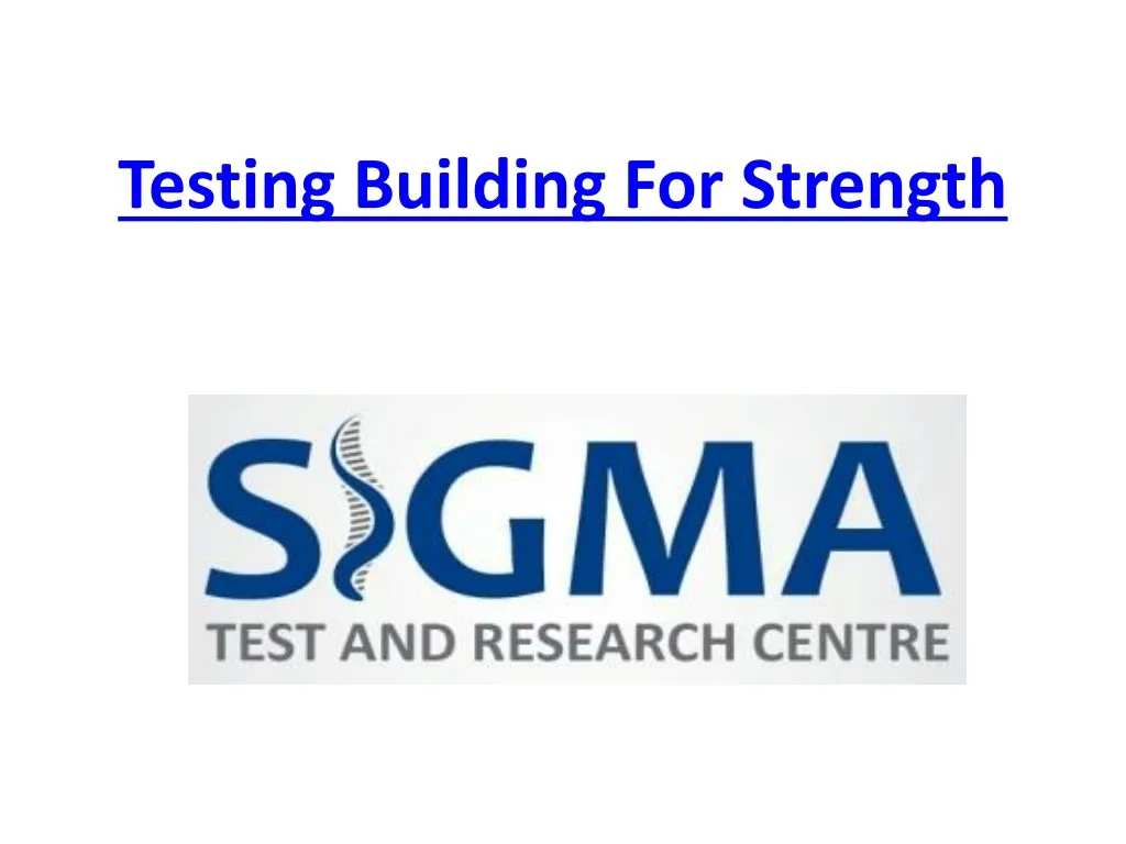 testing building for strength n.
