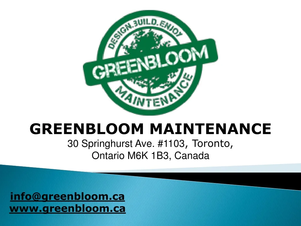 greenbloom maintenance 30 springhurst ave 1103 n.