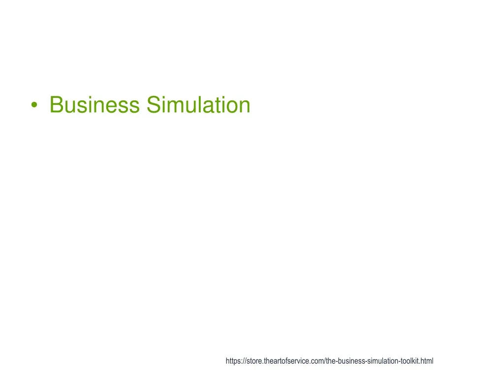 business simulation n.