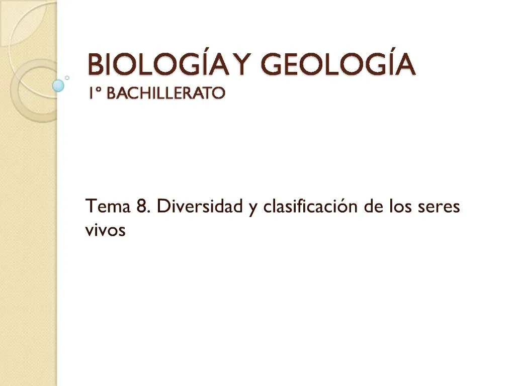 Ppt Biolog A Y Geolog A Bachillerato Powerpoint Presentation Free Download Id