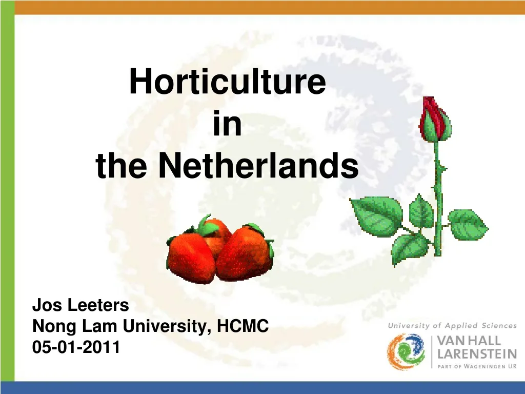 horticulture in the netherlands n.