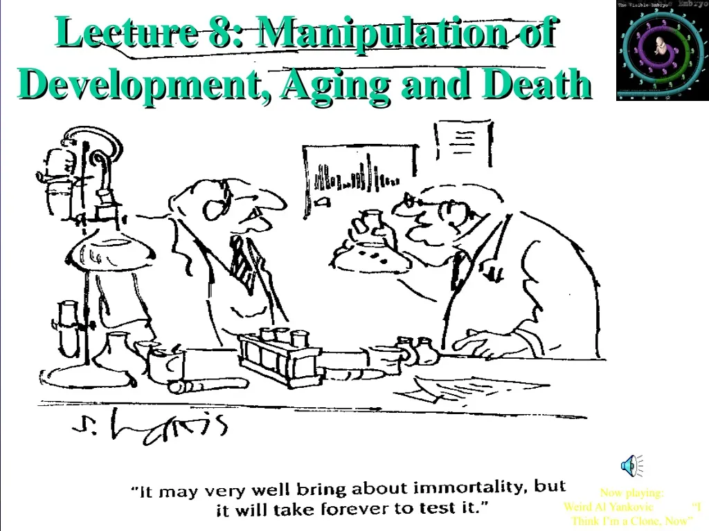lecture 8 manipulation of development aging n.