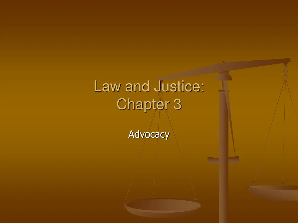 law and justice chapter 3 n.