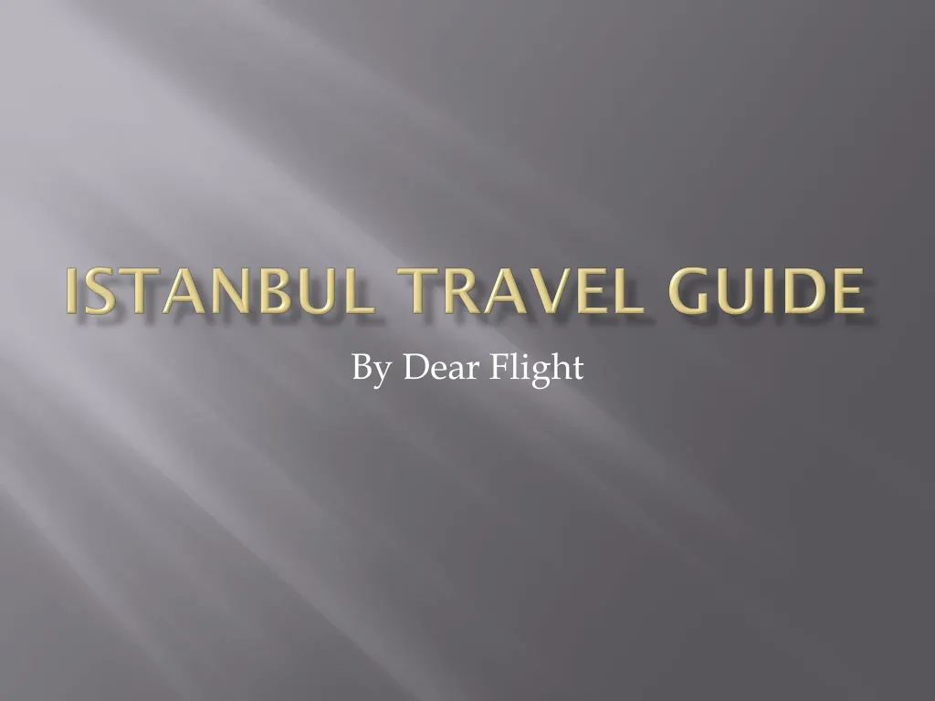 istanbul travel guide n.