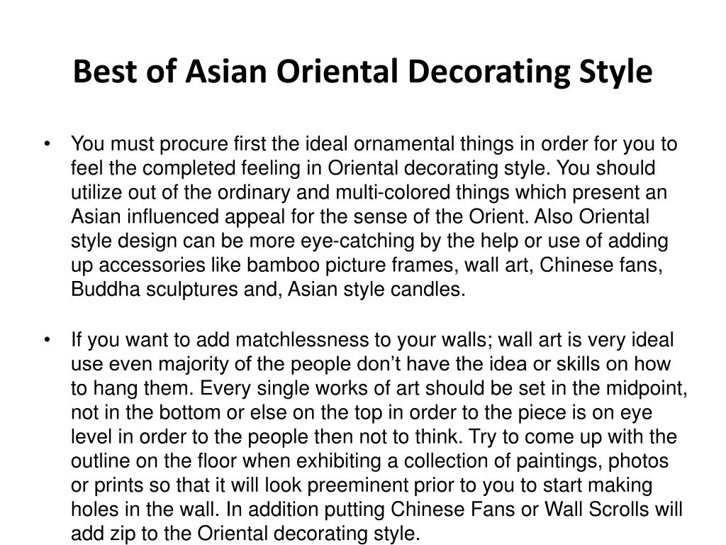 best of asian oriental decorating style n.