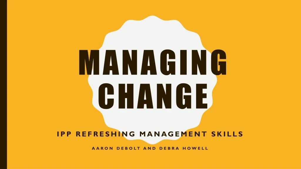 managing change n.