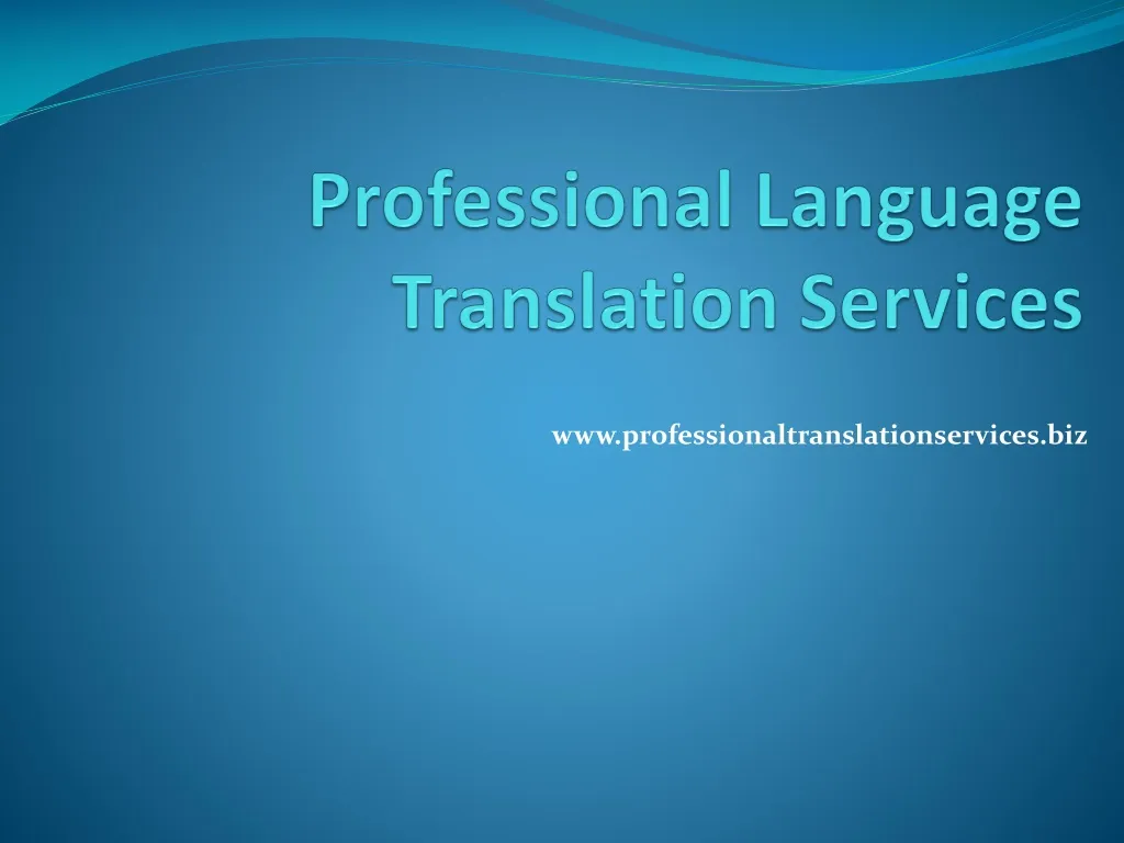 free professional translation