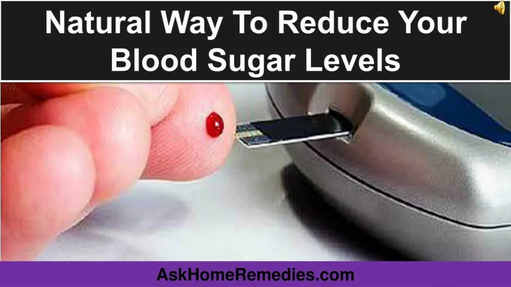 natural way to reduce your blood sugar levels n.