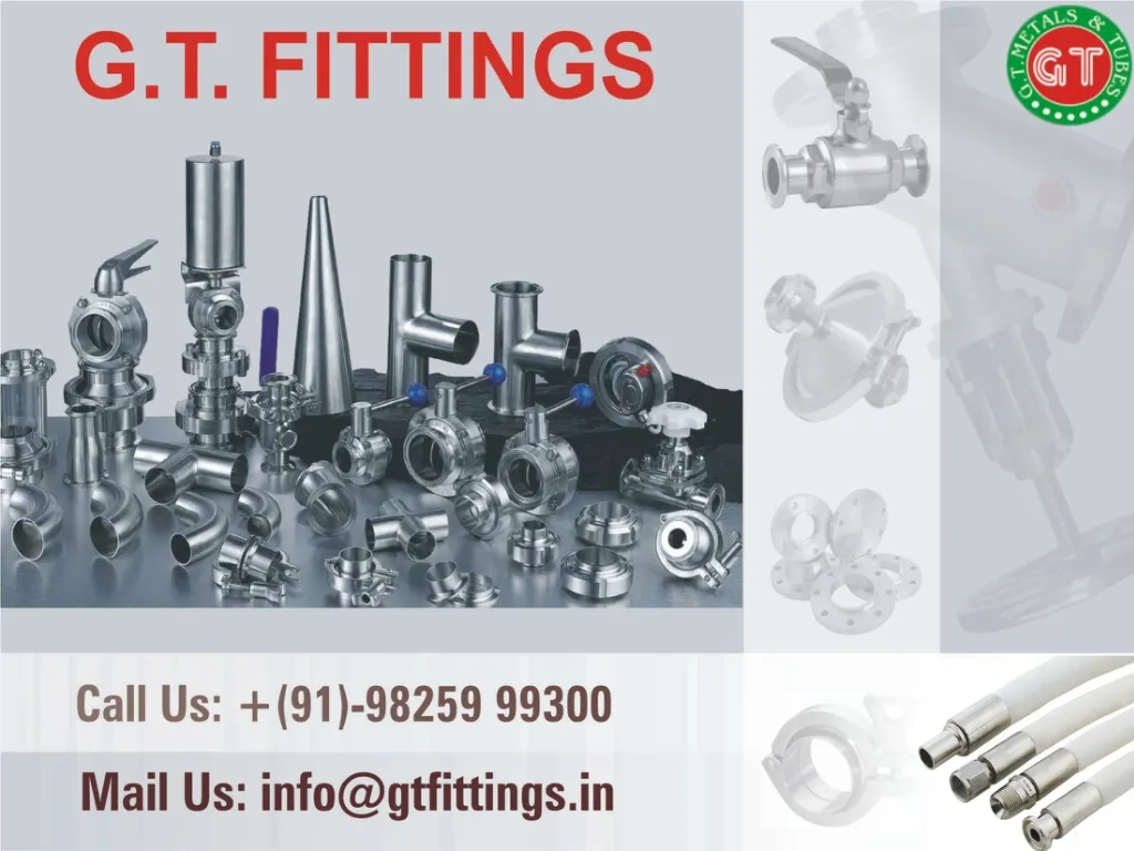PPT Stainless Steel Electro Polished, TC Fittings GT Fittings