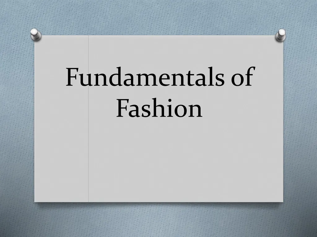 fundamentals of fashion n.