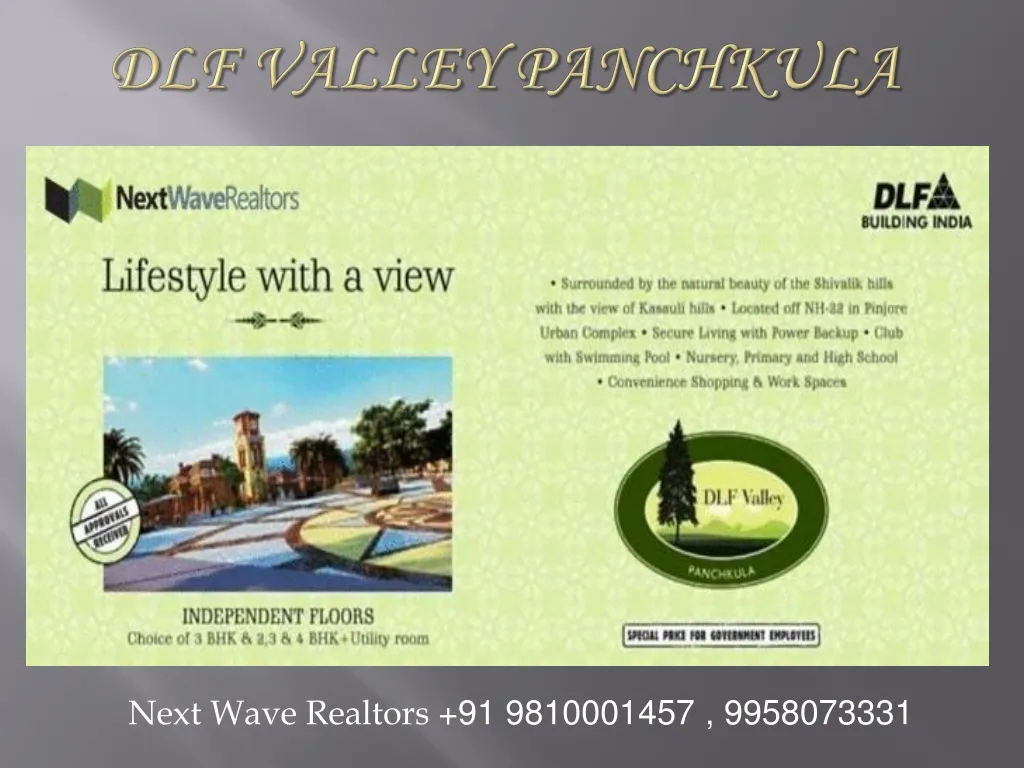 PPT dlf valley panchkula villas PowerPoint Presentation, free