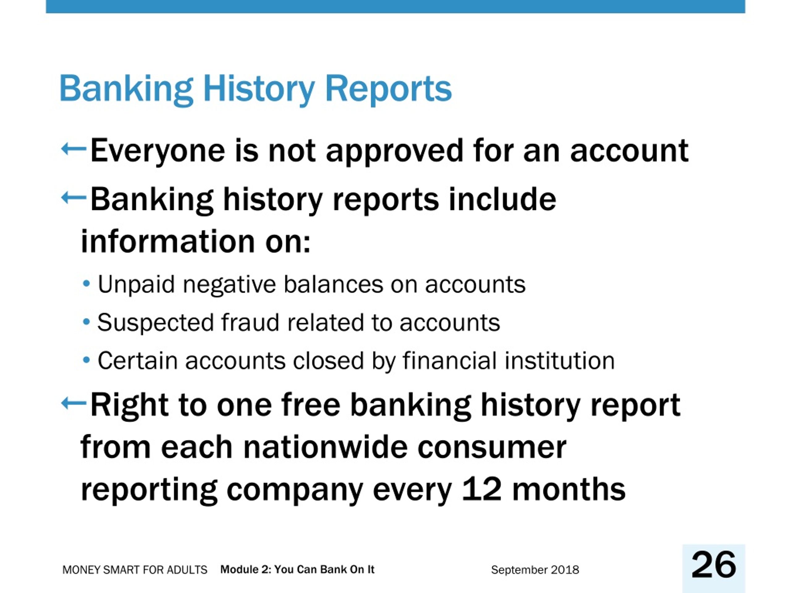 Bank Accounts For Bad Banking History