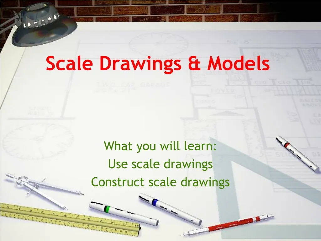 scale drawings models n.