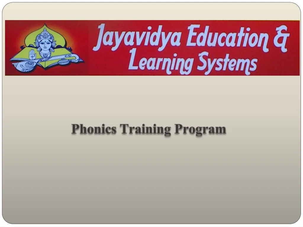 phonics training program n.