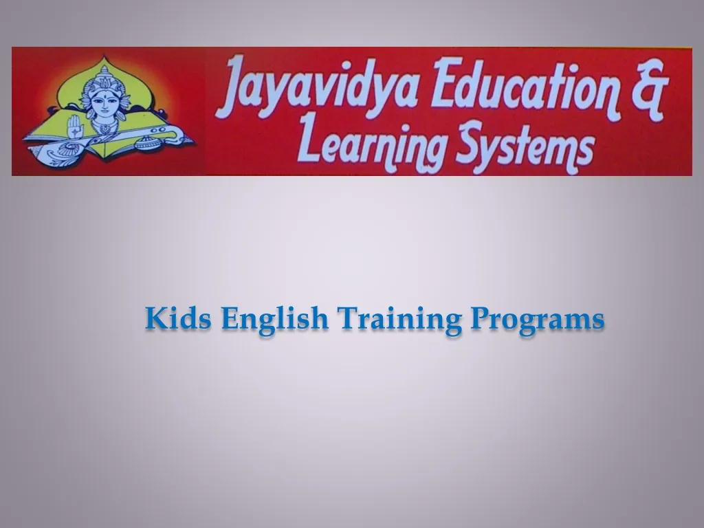 kids english training programs n.