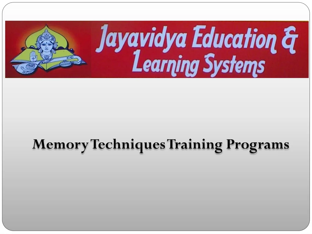 memory techniques training programs n.