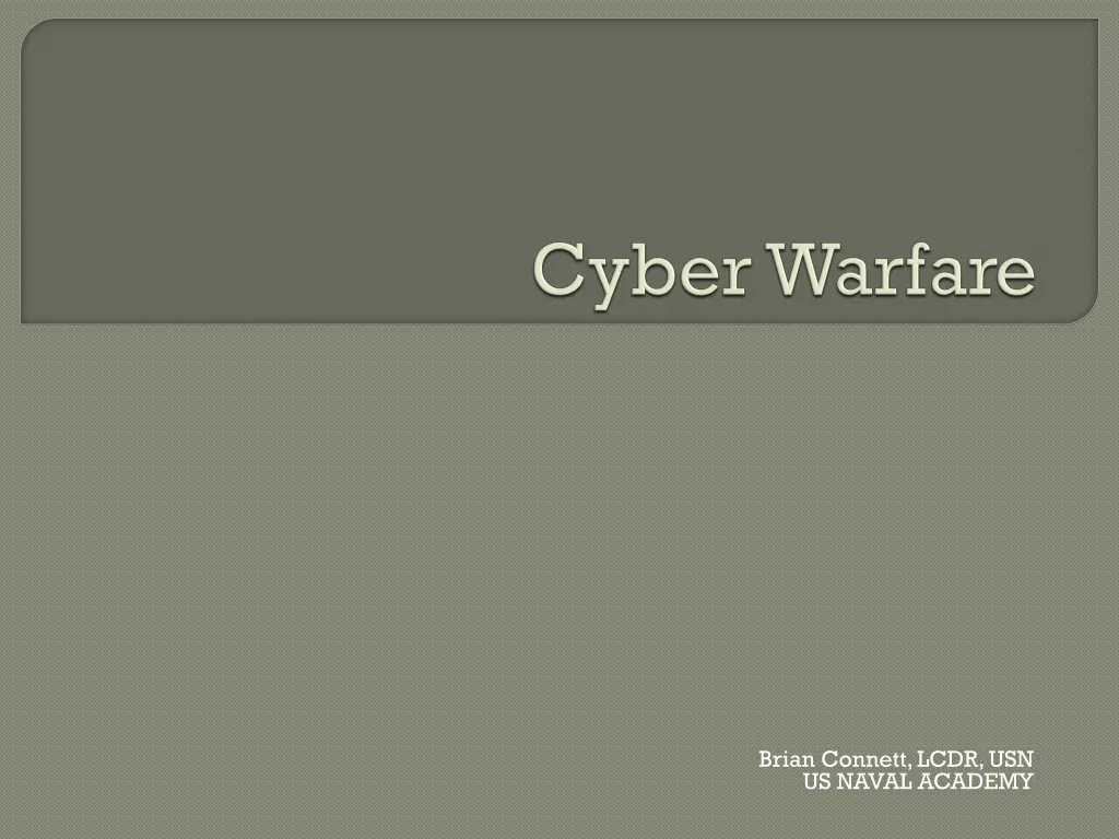 cyber warfare n.