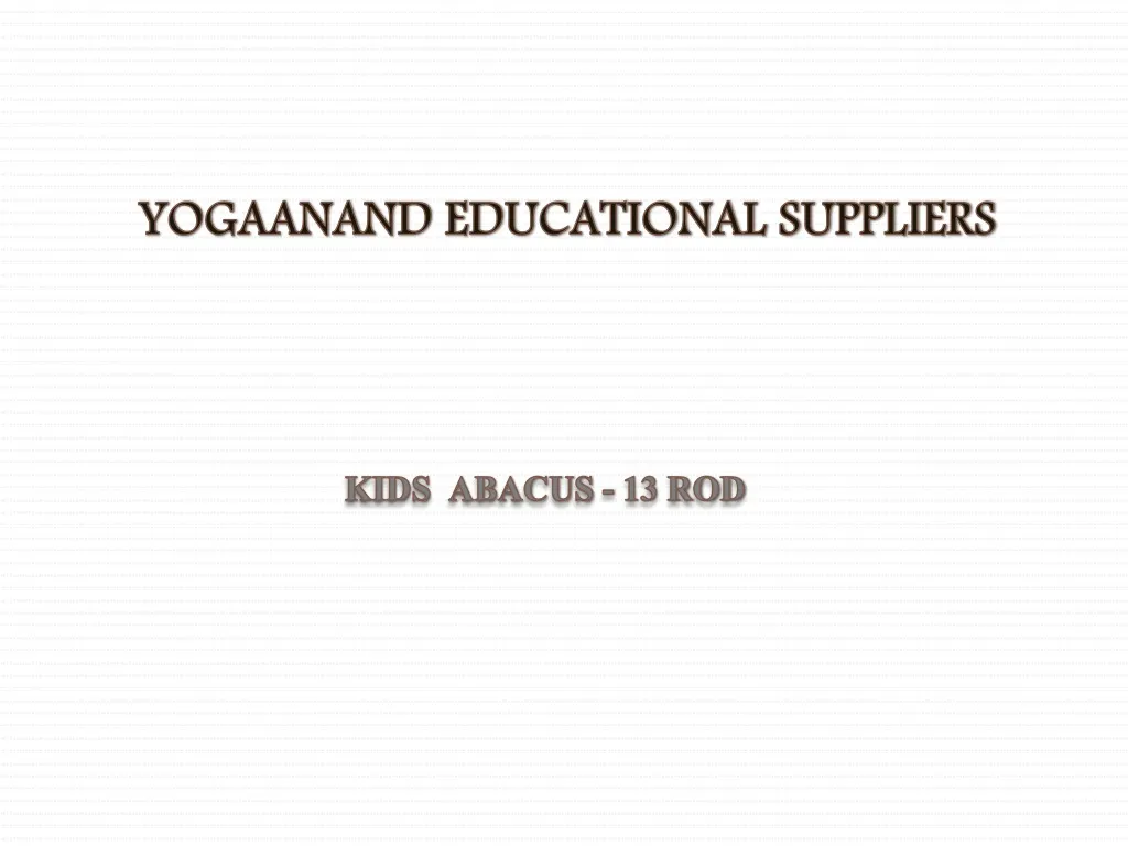 yogaanand educational suppliers n.