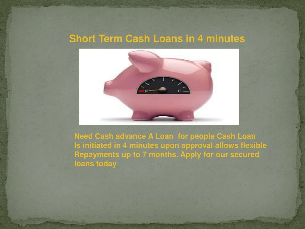short term cash loans in 4 minutes n.