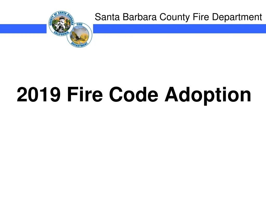 2019 fire code adoption n.