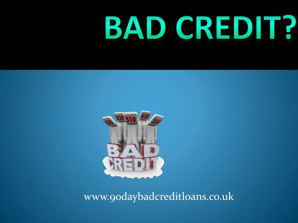 bad credit n.