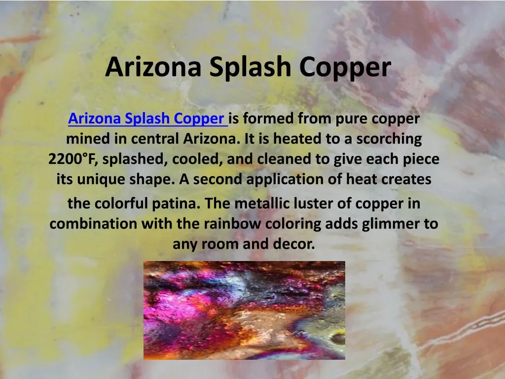 arizona splash copper n.