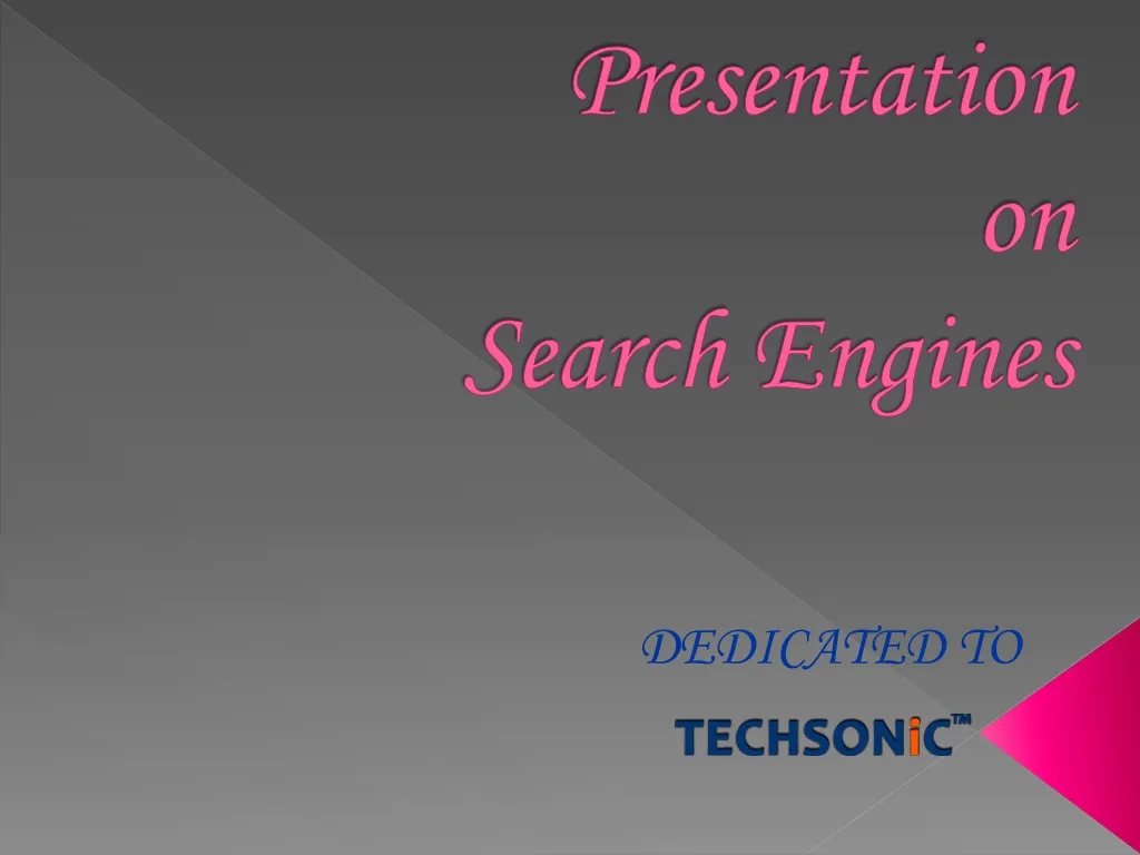 presentation on search engines n.