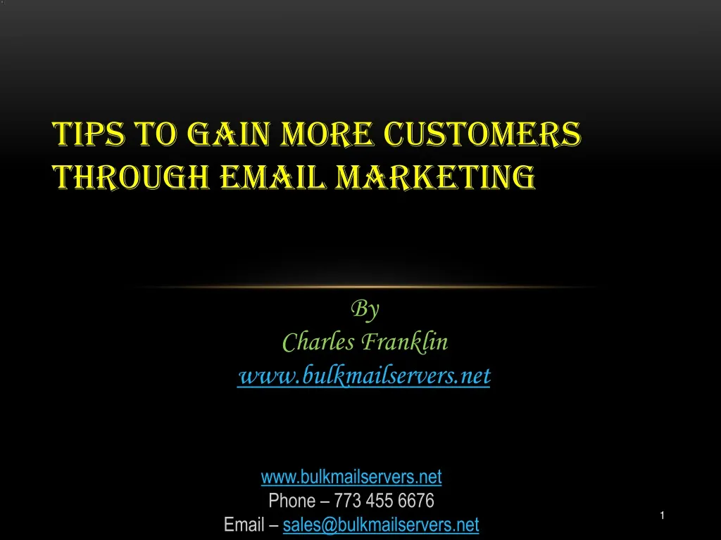 tips to gain more customers through email n.