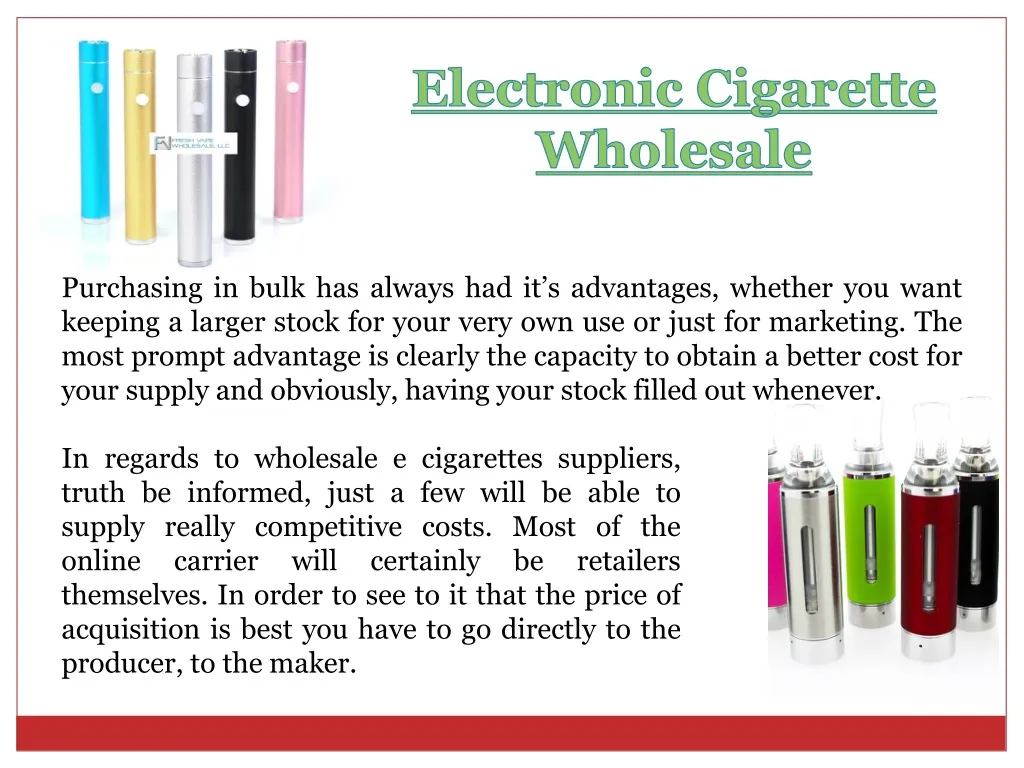 PPT ECigarette Wholesale PowerPoint Presentation, free download ID1410279