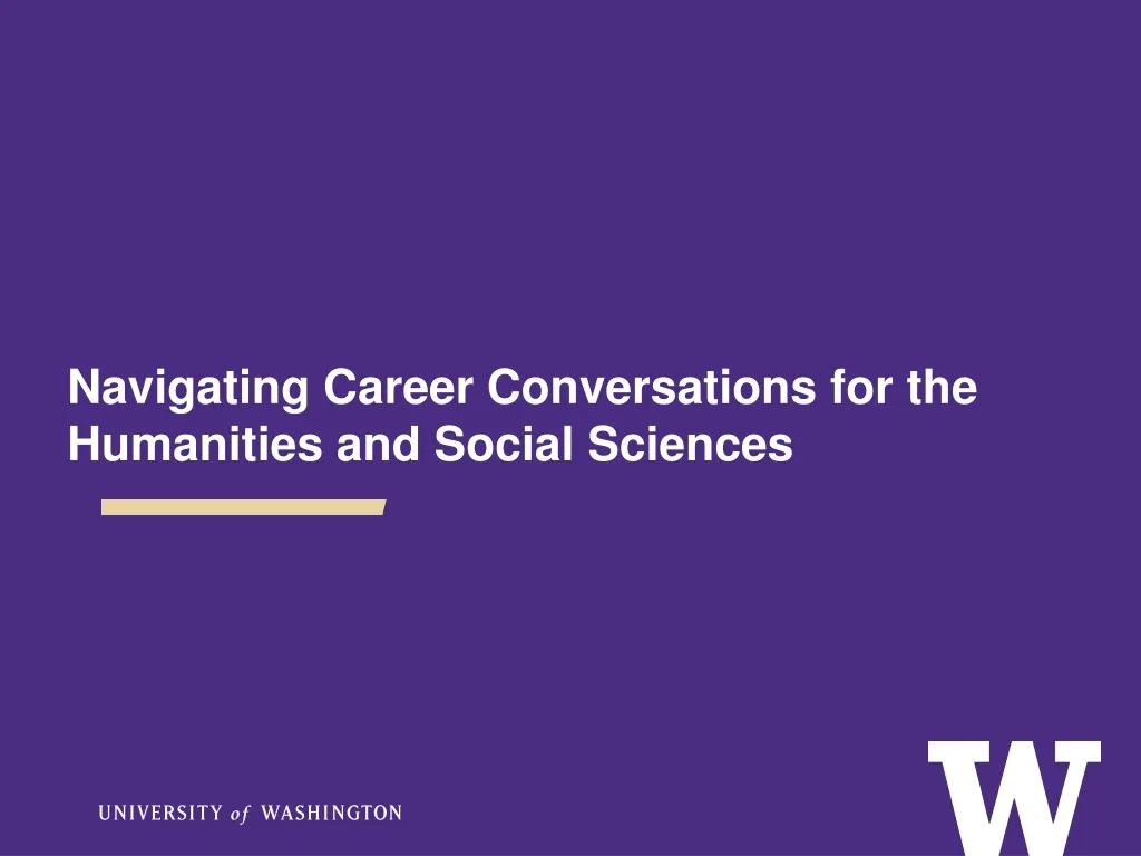 navigating career conversations for the humanities and social sciences n.