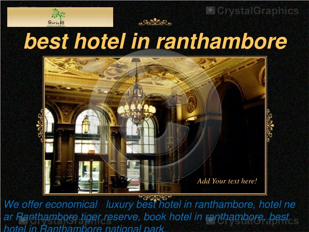 best hotel in ranthambore n.