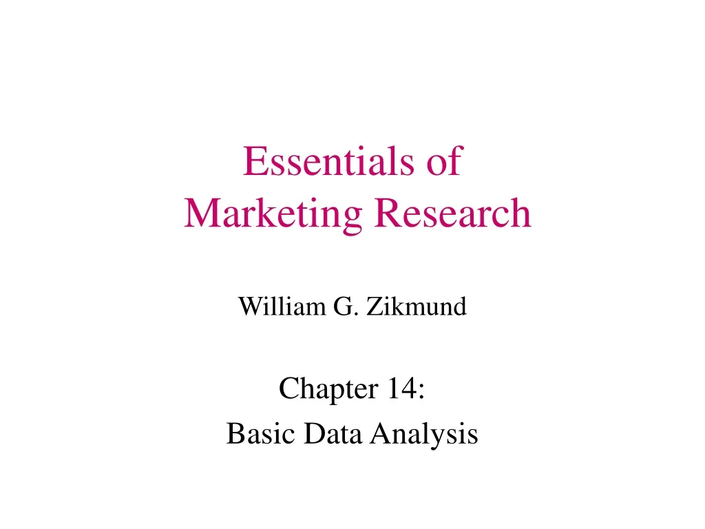 essentials of marketing research william g zikmund n.